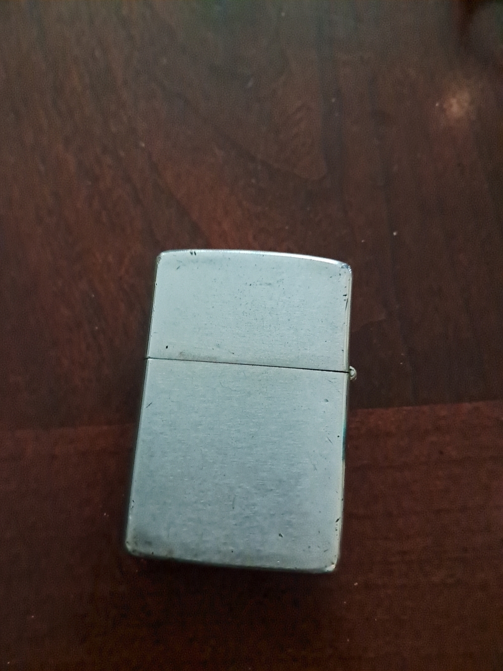Zippo 1990s VINTAGE Brushed Silver Flip Lighter